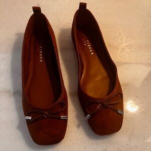 Marc Fisher Women's Brown Suede Flats